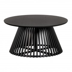 CAFE TABLE BLACK SLAT LEG 80 - CAFE, SIDE TABLES